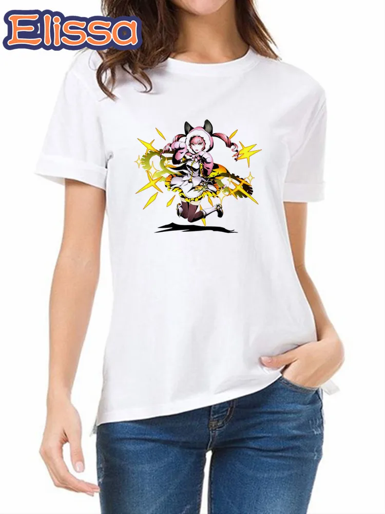 

Steins;Gate Print Tshirt Girl Harajuku Casual White Tops Tees Summer Female T-Shirt Anime Short Sleeve,Drop Shipping