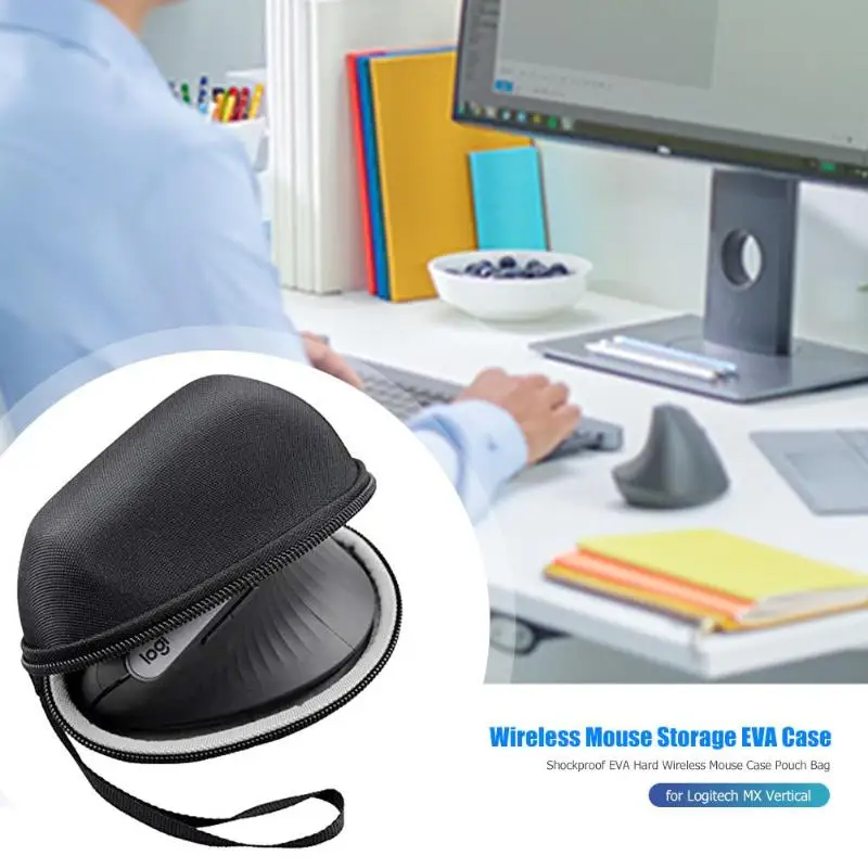 Ударопрочный жесткий чехол из ЭВА для беспроводной мыши дорожный Портативный