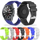 Ремешок силиконовый для Samsung gear S3 frontier, браслет для смарт-часов Galaxy watch 3 41 45 мм42 ммActive 2 44 40 мм, 22 20 мм