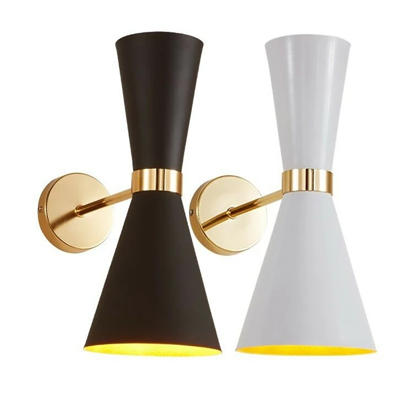 

Nordic Wall Light Modern Wall Sconce Adjustable Corridor Lamp Bedside Lamp Wall Iron Art Plating E27 Head Light