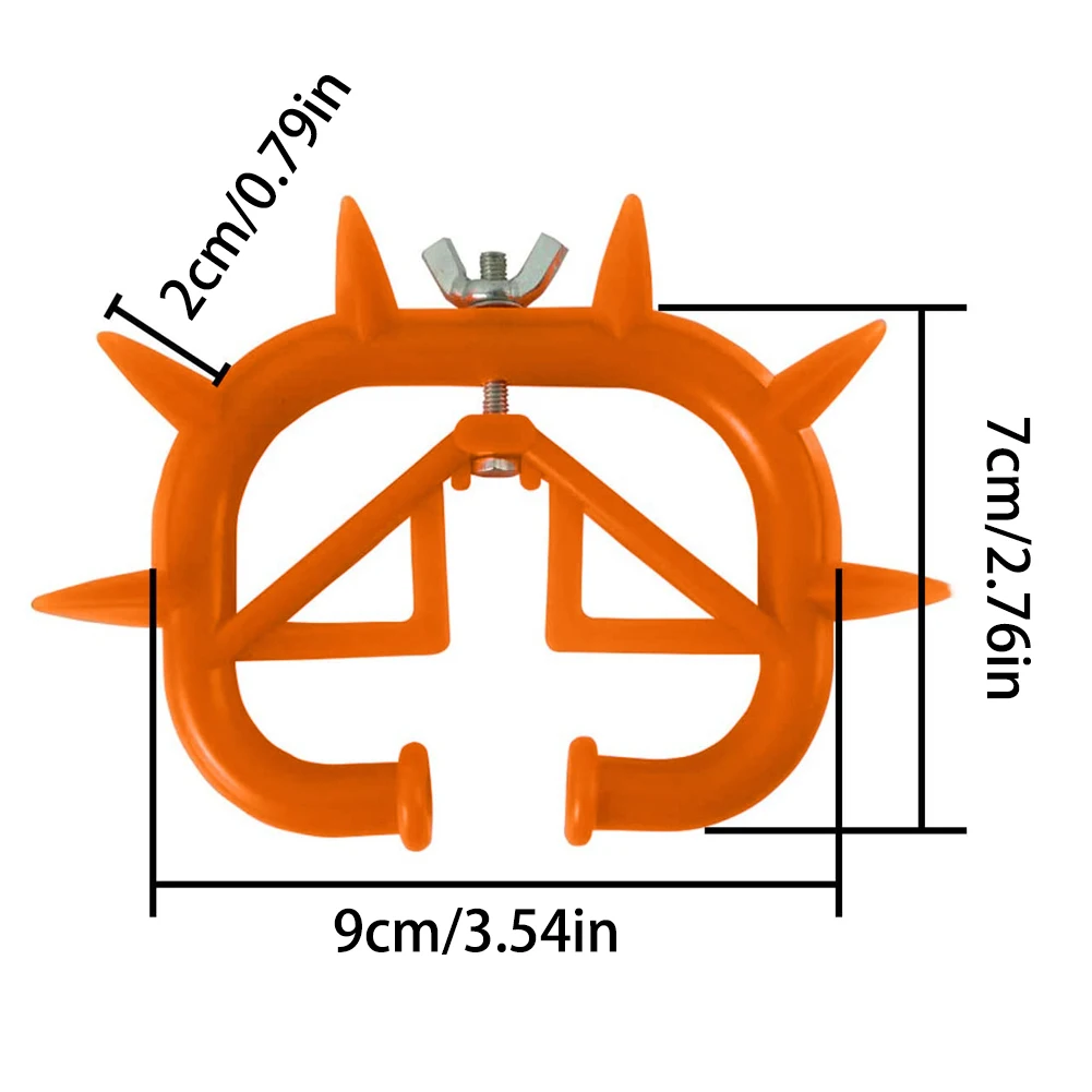 

10x Calf Nose Weaner Caw Nose Rings Weaner Animal Red Plastic Weaning Tool For Calf Cattle Prevent Sucking Farm Caw Accessoires