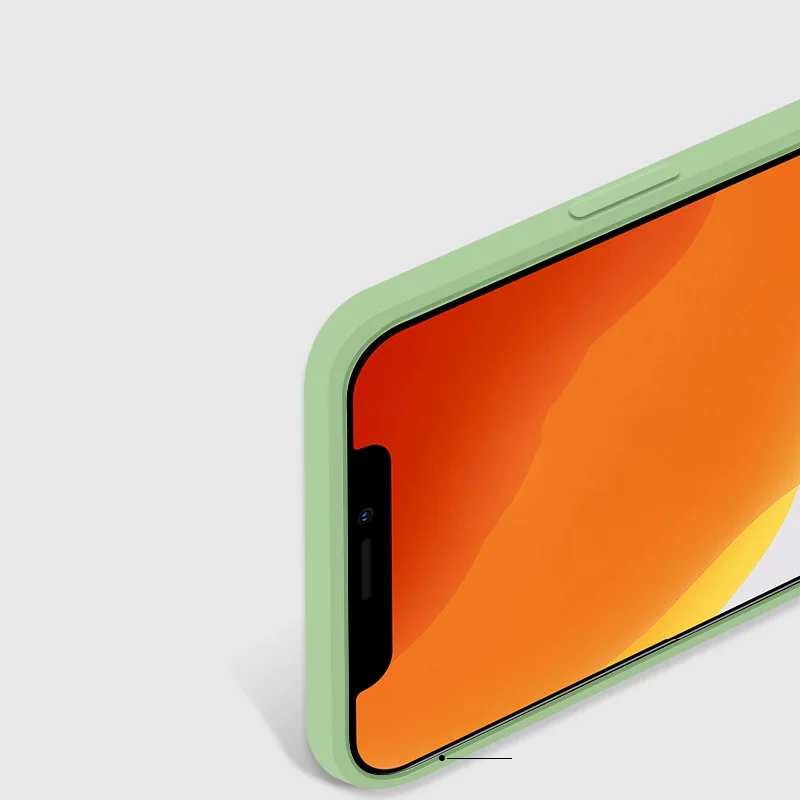 

Shockproof Liquid Silicone Case for iPhone 11 12 Pro Max Lens Protection Cover for iPhone Xr Xs Cover Back Shell