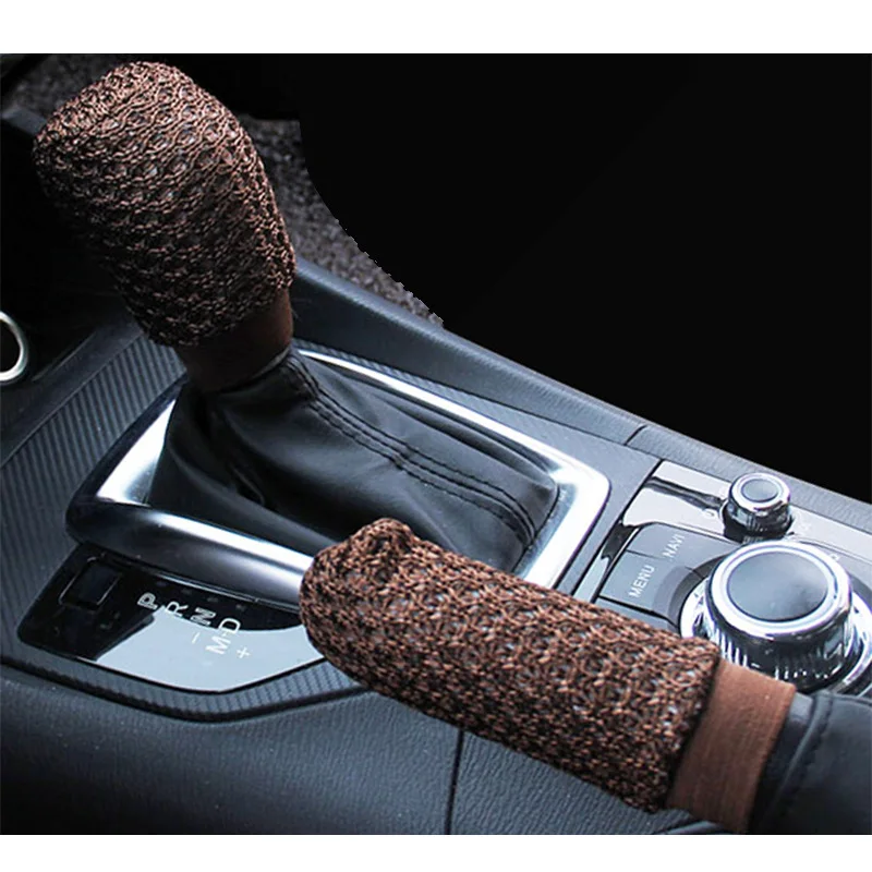 

Car Handbrake Grips Hand Brake Gear Shift Knob Cover Universal Auto Decoration Car-styling Hand Brake Cover Sleeve