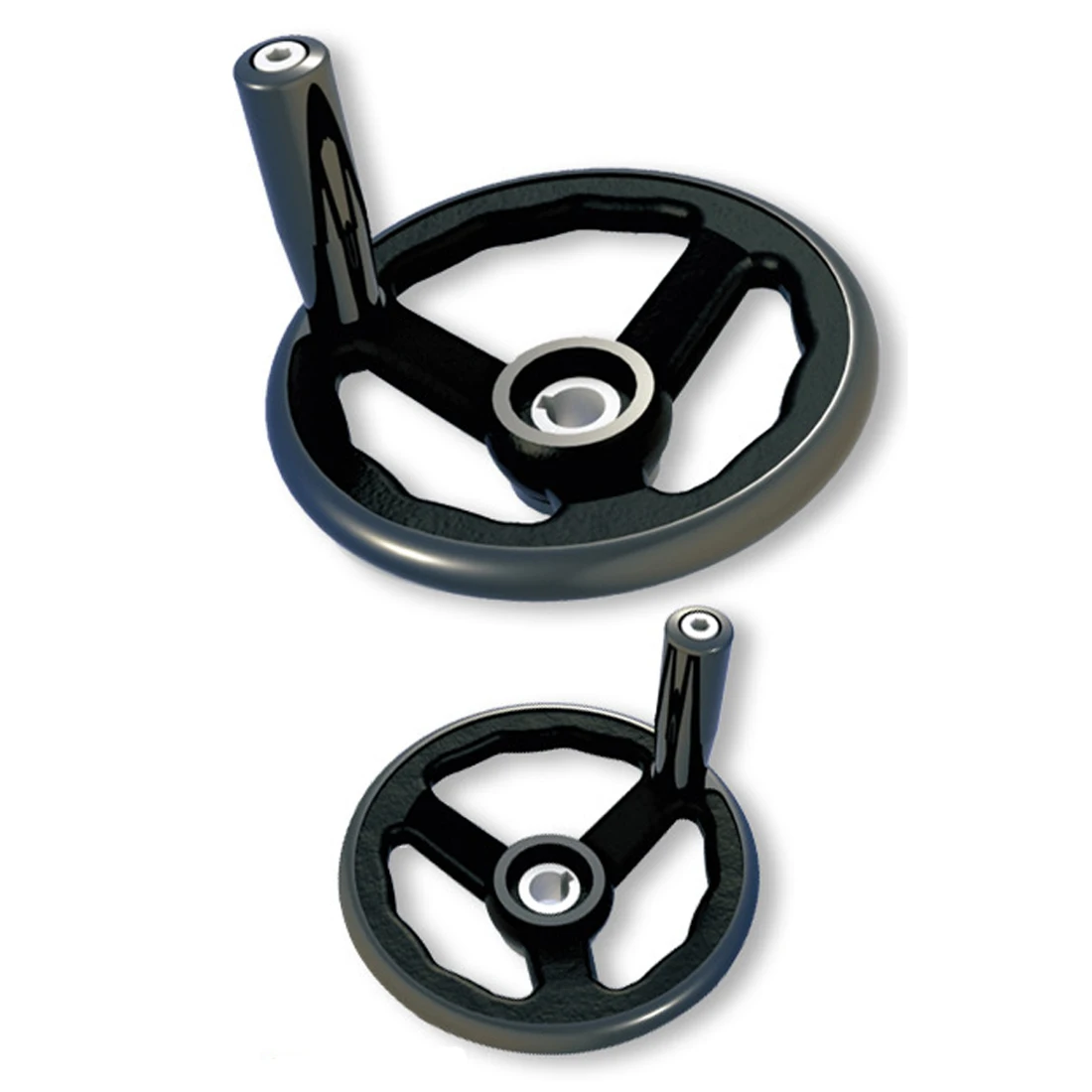 Round Bakelite Milling Machine Lathe CNC 3D Printer Spoked Hand Wheel - 12*100mm, 12*125mm, 16*160mm, 18*200mm, 20*250mm for Enhanced Precision and Control image 2