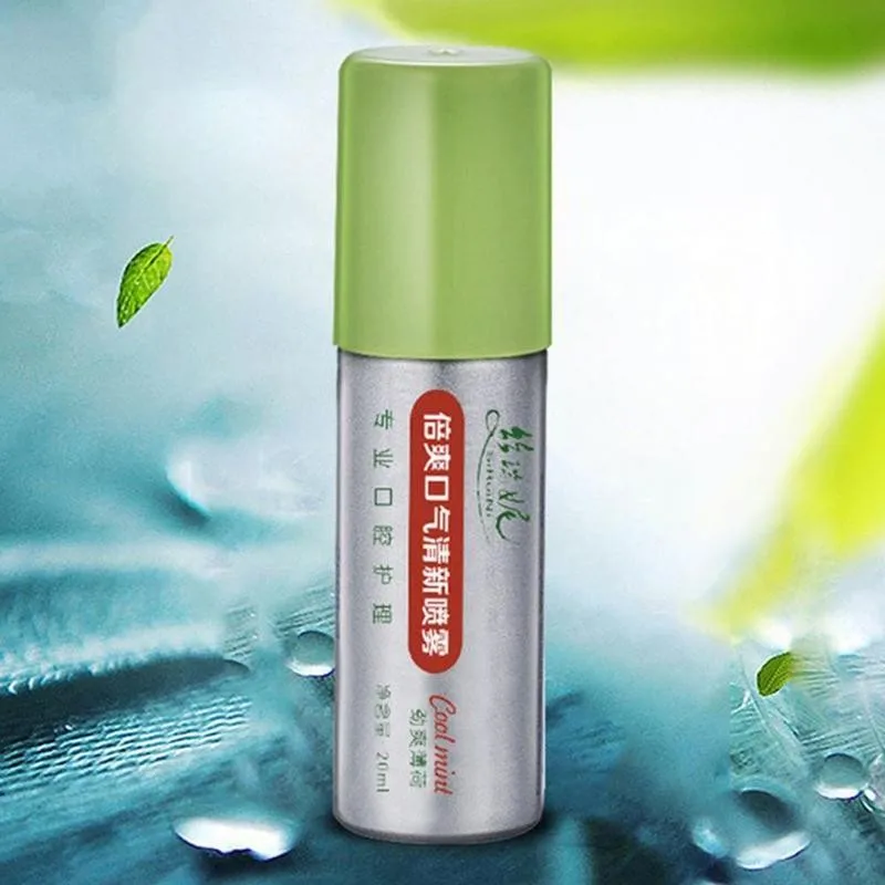 

20ml Mint Breath Freshener Oral Spray Deodorant Care Halitosis Breath Bad Mouth Mint Odor freshener Clean Treatment M6S4