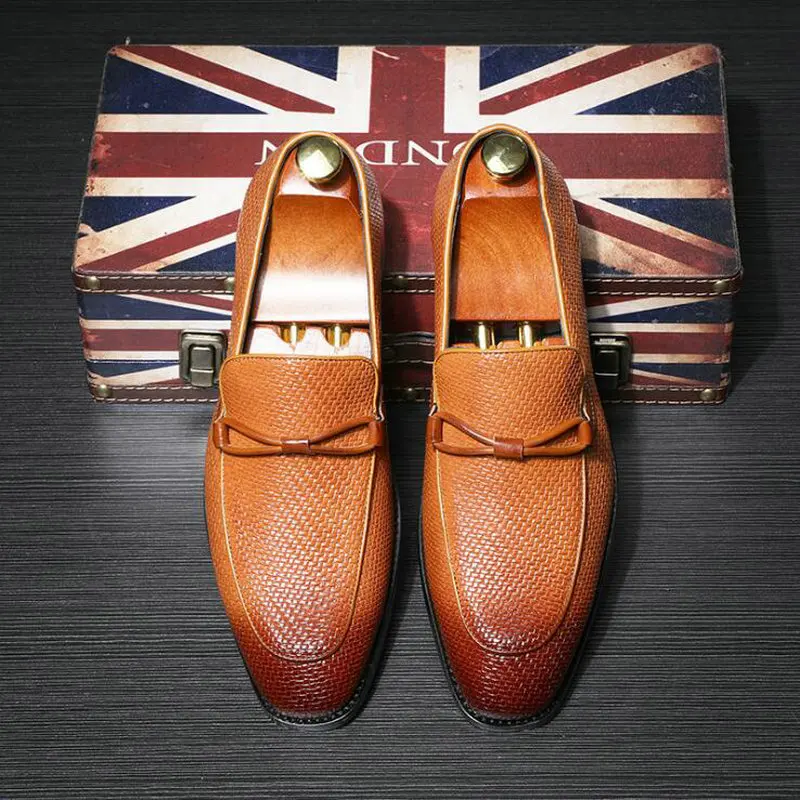 

Men Comfortable Banquet Shoes Plus Size 37-48 Men's Dress Party Shoes Luxury Brand Fashion Designer Loafers Driving Shoes