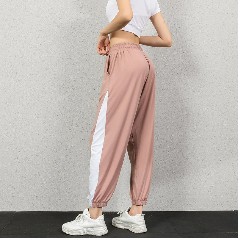 

2021 Summer Fast-drying Fitness Sweatpants Women Baggy Simple Gym Workout Trouser Woman Casual Loose Sports Pantalones Mujer