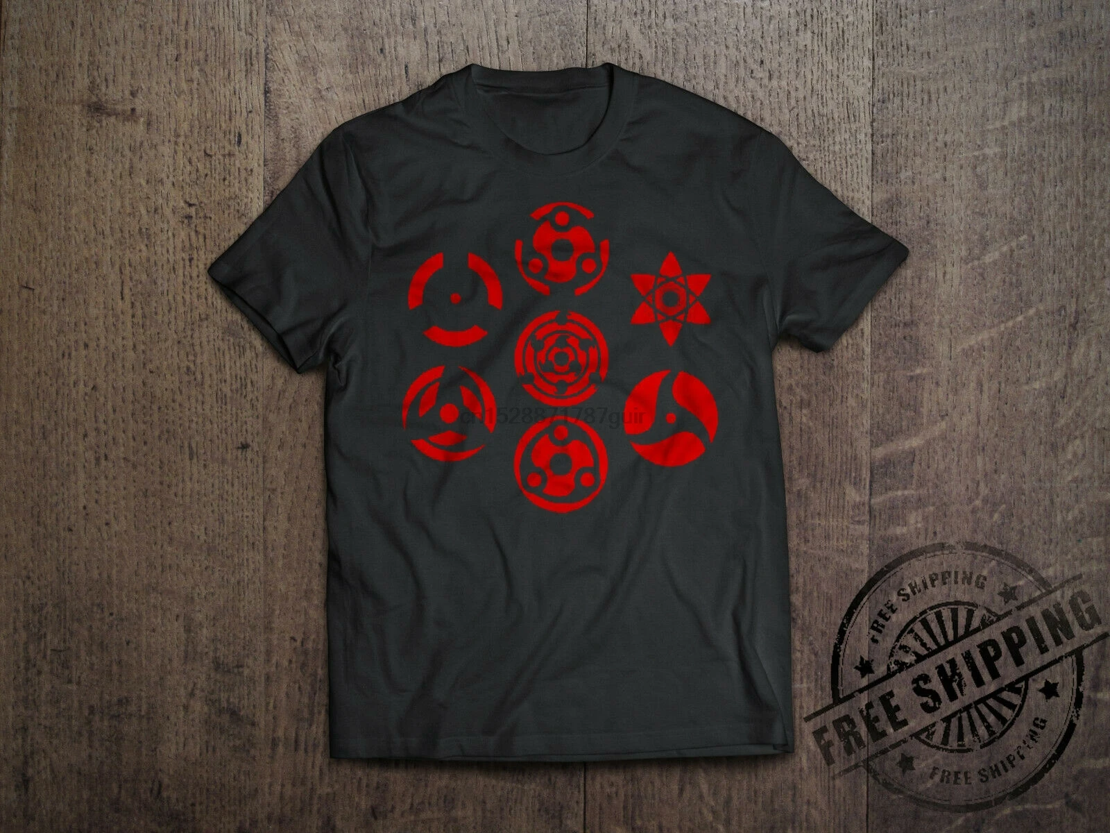 Футболка Hokage Uchiha Clan Three Tomoe Sharingan футболки для косплея хлопковые топы|Мужские