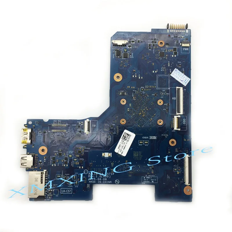 Материнская плата FULCOL для ноутбука DELL Inspiron 5552 системная N3050 ЦП LA-C571P 06KW6N 6KW6N