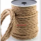 2, четыре ядра, 3 ядра со скрученными жилами из пеньковой веревки, коннекторов для электрических проводов Ретро Стиль Медь Винтаж лампы шнур из тканного текстильного материала; Провод подвесной светильник шнур