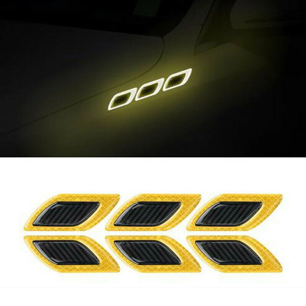 

6pcs set Reflective Stickers Accessories Safety Tape Strong reflectivity