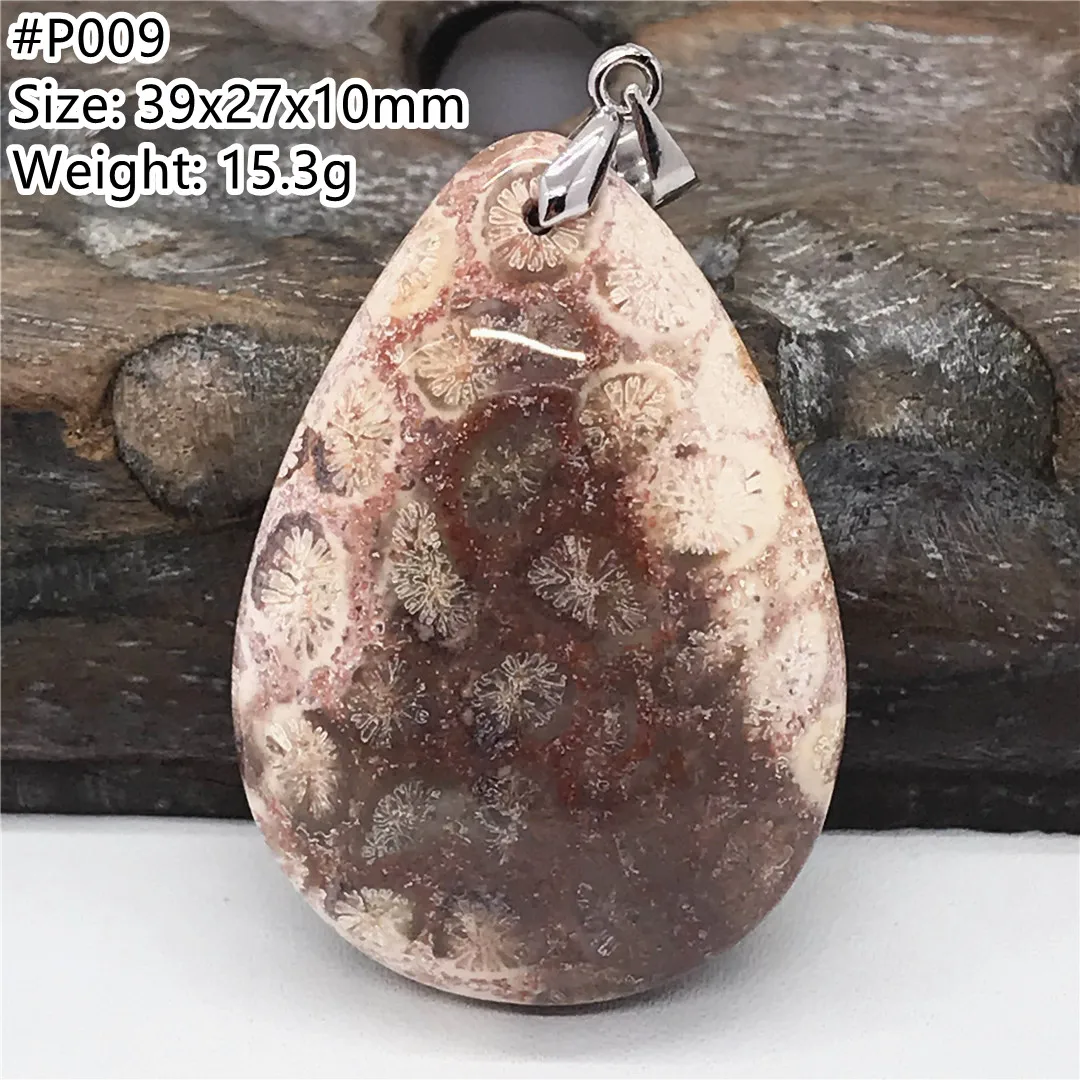 

Genuine Natural Precious Coral White Chrysanthemum Pendant Jewelry For Women Men Crystal Silver Stone 39x27x10mm Beads AAAAA