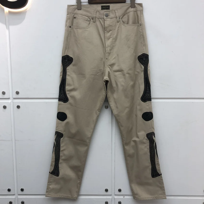 

Комбинезон с вышивкой костей для мужчин и женщин, брюки-карго большого размера