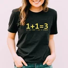 Футболка женская летняя с принтом проблема с математикой