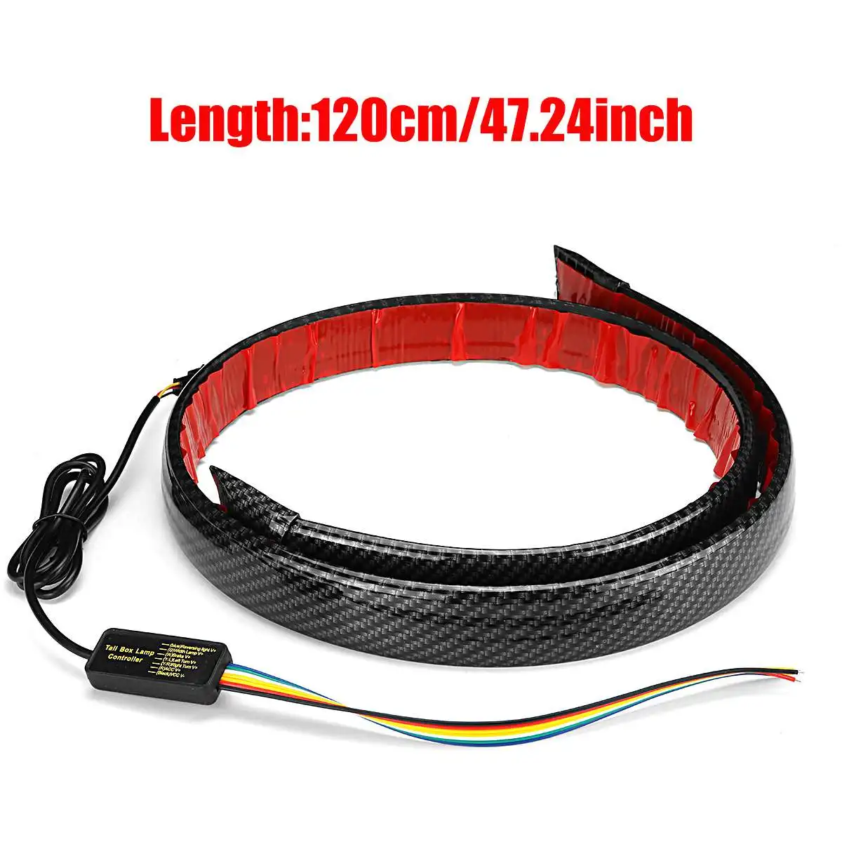 

Универсальный светодиодный спойлер 1,2 м, автомобильный универсальный спойлер для заднего крыла со светодиодный для BMW, Benz, Audi, Tesla 3, VW, Ford