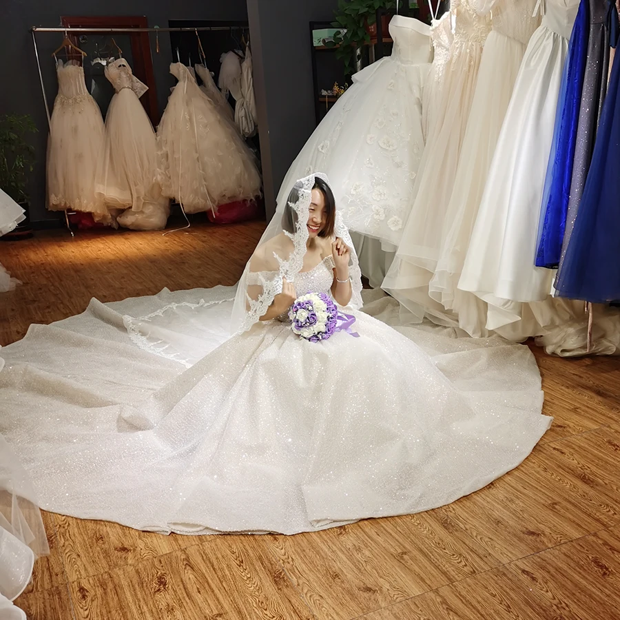 2020 новый дизайн роскошное свадебное платье с бусинами Дубай шикарное невесты