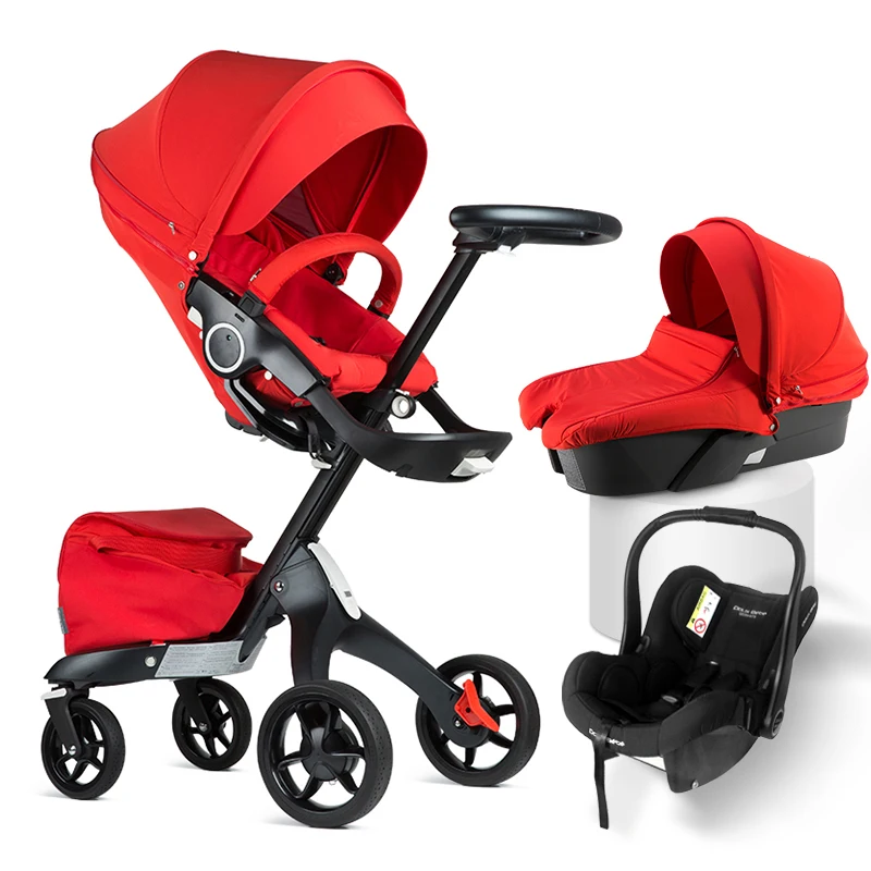 DSLAND детская коляска 3 в 1 роскошный высокий land scape сидячие кресла para bebe липа класса