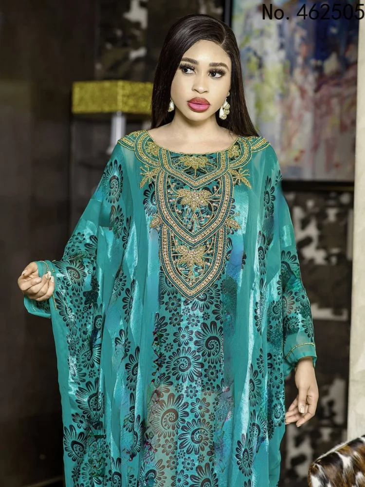 

Африканские платья для женщин, осень 2021, африканские женщины, большие размеры, длинное платье с принтом, африканская одежда для женщин