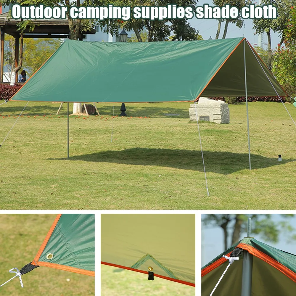 

5x3m 4x3m Tarp Tent Awning Waterproof Shade Ultralight Garden Canopy Sunshade Outdoor Camping Beach Sun Shelter Hammock Rain Fly