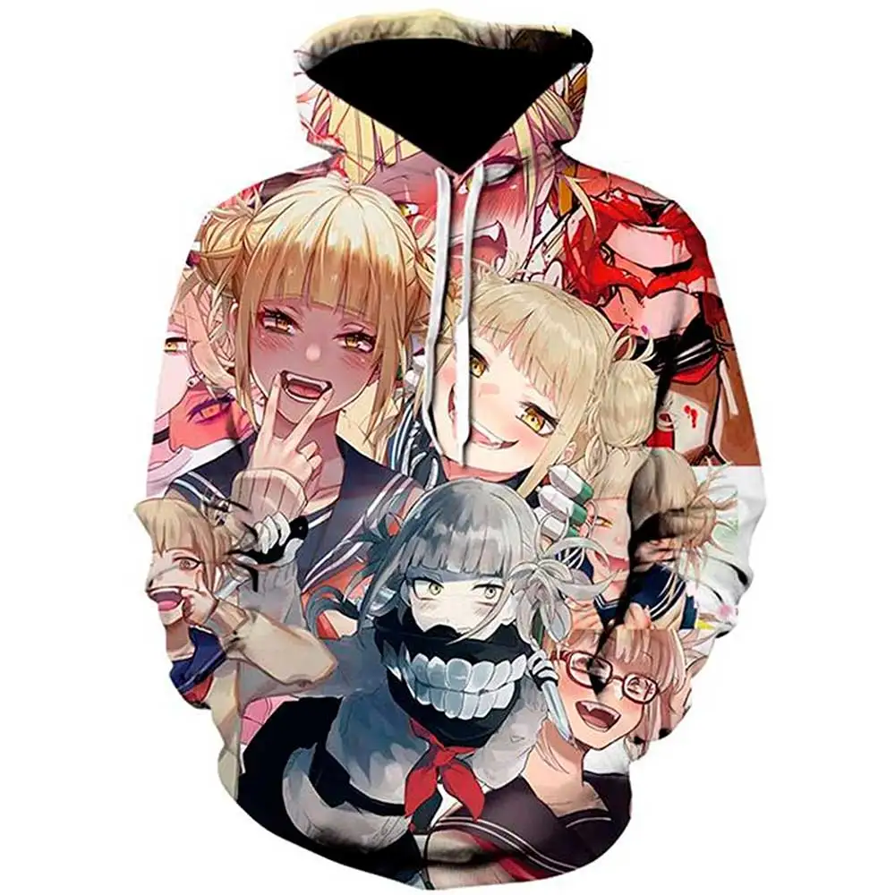 

My Hero Academia Hoodie Cute Anime Cosplay Costume Sweatshirts Himiko Toga JK Fashion Hip Hop Jackets Men Women College clothing