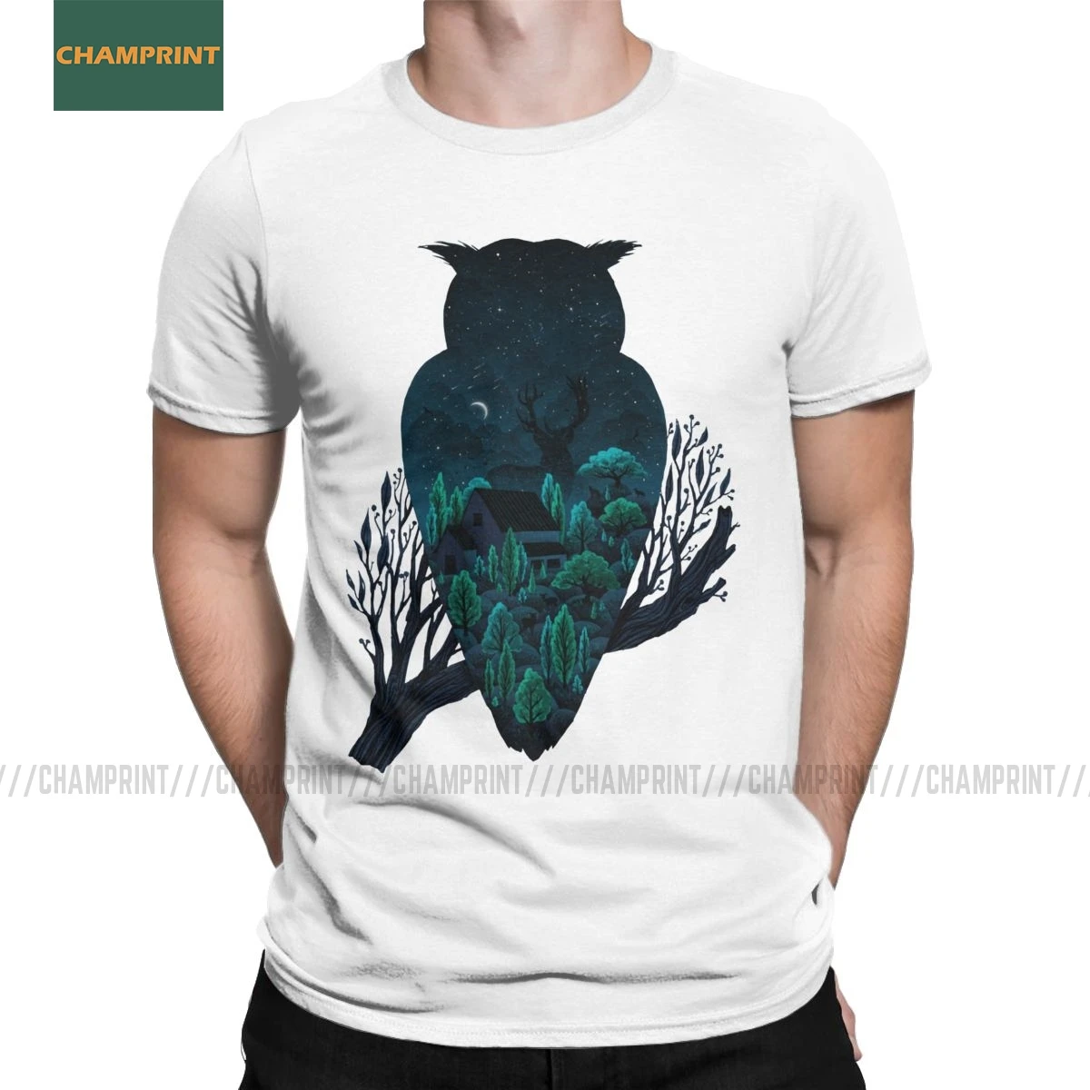 Мужские футболки Owlscape Wild Life удивительная хлопковая футболка с коротким рукавом