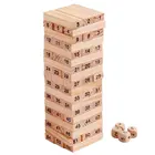 54 шт. цифровые детские деревянные строительные блоки, деревянные строительные блоки, башня, игра, семейный сад, игры, игрушка