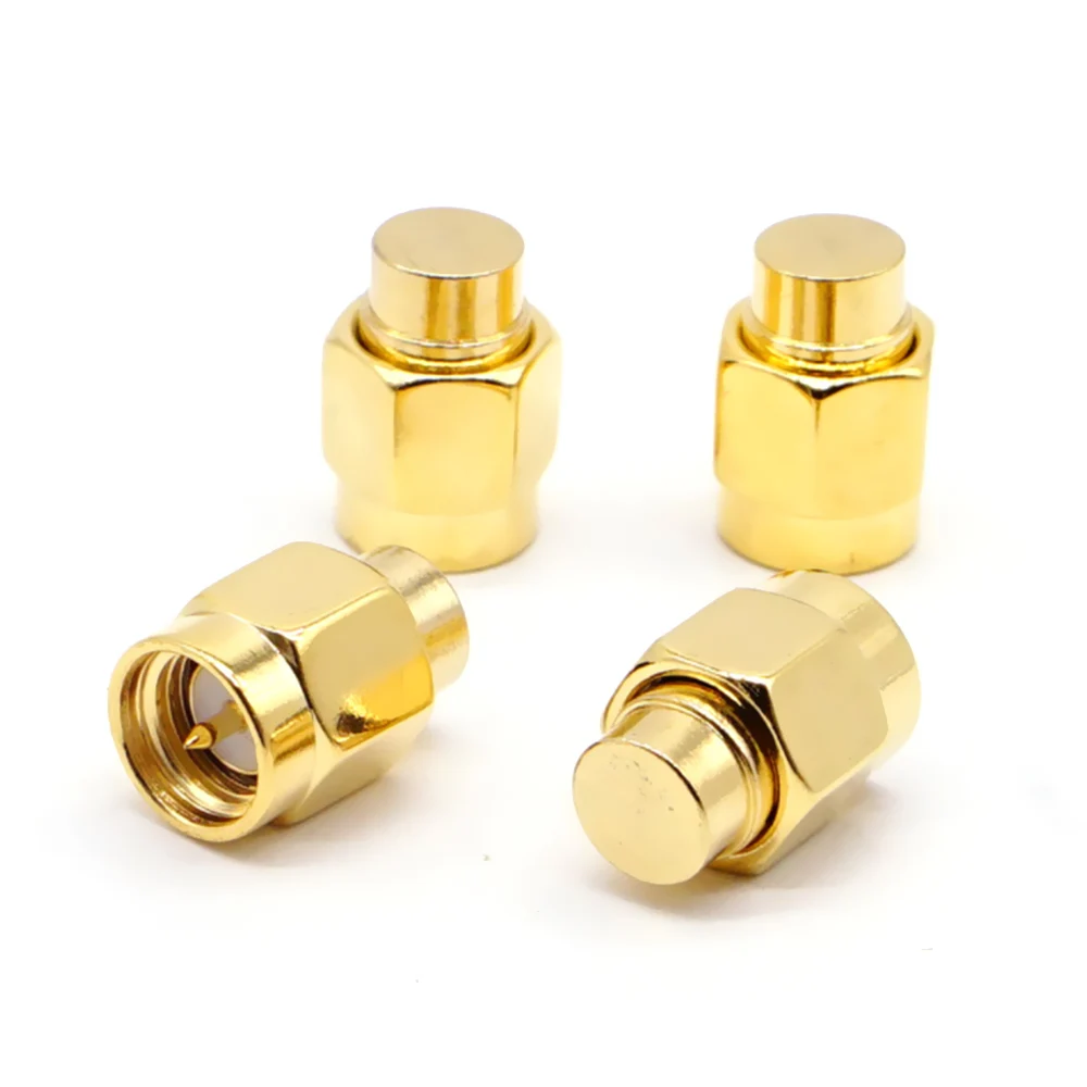 

2PCS 2W 6GHz 50 OHM High Frequency Metal Gold Plated SMA Male RF Coaxial Connector Household Hardward Electrical Equipment