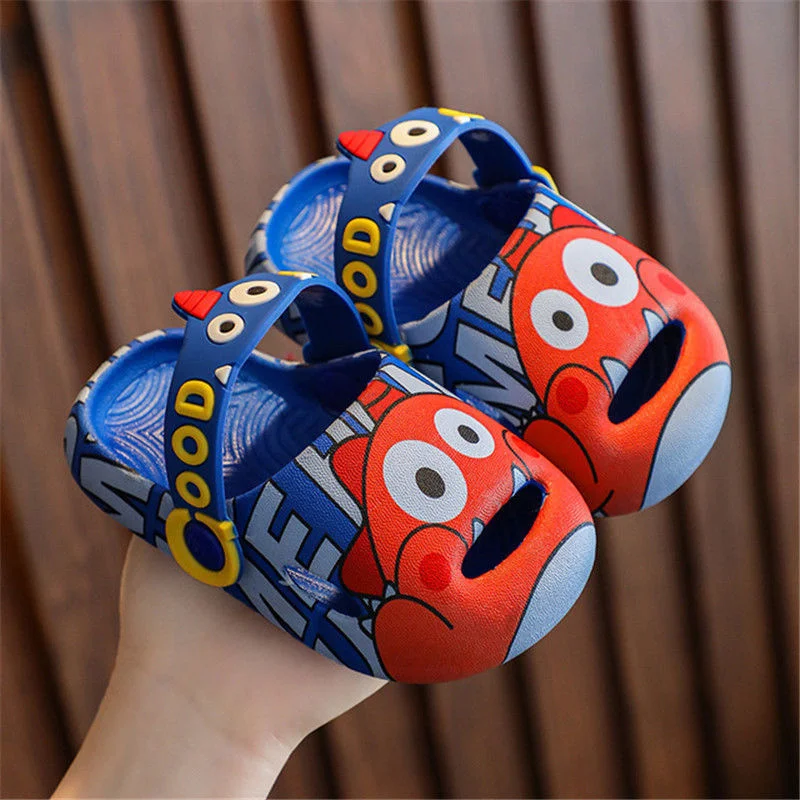 

Slippers Boy Flip Flops Soft Soles Floor Super Sandalias Kids shoes 2020 Children Flat girls Slippers platforms garden