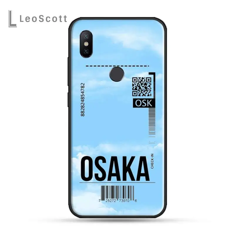 

Clouds Sky air Ticket Phone Case For Xiaomi Redmi note 4 4X 8T 9 9s 10 K20 K30 cc9 9t pro lite max