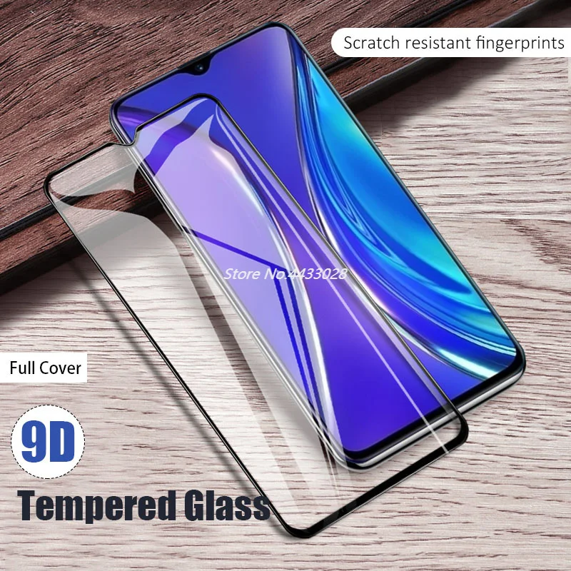 

9D Screen Protector for Realme 3i 5i 5S Full Cover Tempered Glass for Realme 1 2 3 5 Pro Phone Glass Protective Film