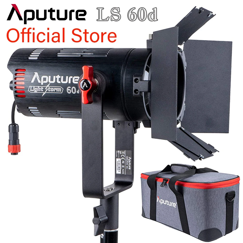 

Aputure LS 60D 60W Photography Lighting Daylight-Balanced Adjustable LED Video Light IP54 APP Control with Barn Doors