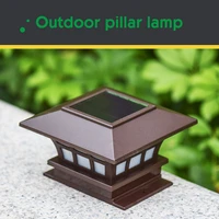 solar light fence light ip65 outdoor solar lamp for garden decoration gate fence wall courtyard cottage solar lamp hot sale