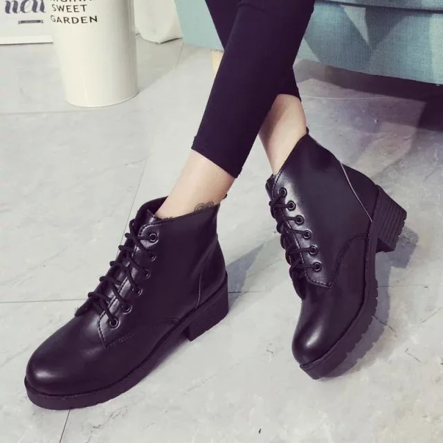 2019 г. Осень-зима новый стиль повседневные ботинки Европейский и американский