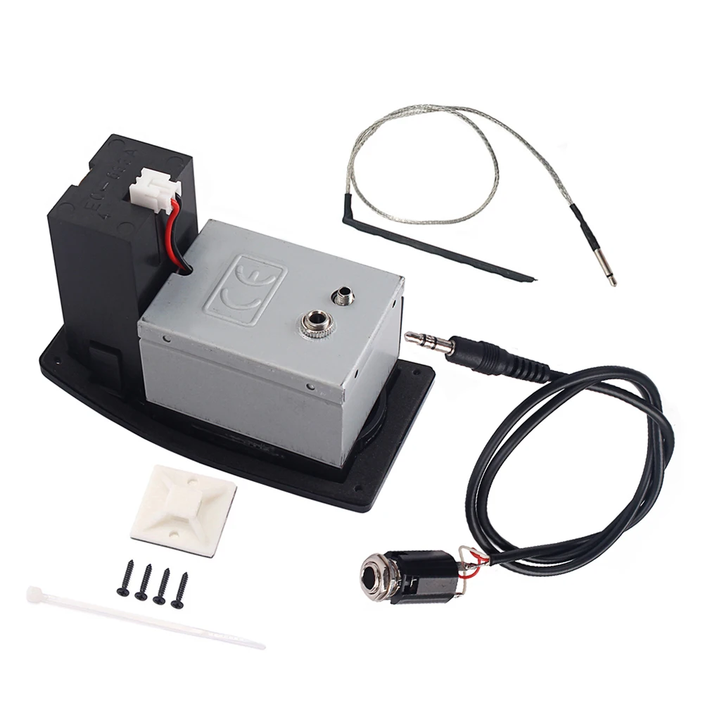 

Folk Acoustic Guitar 3 Band Preamp EQ Equalizer Preamplifier Piezo Pickup with Treble Control