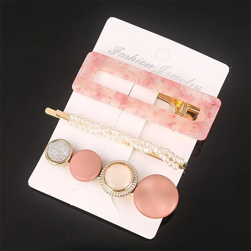 3 шт./компл. новые модные ювелирные изделия из золота ацетат геометрический принт