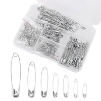 7 sizes assorted safety pins rust resistant metal clips brooch diy sewing tools apparel accessories for clothing craft