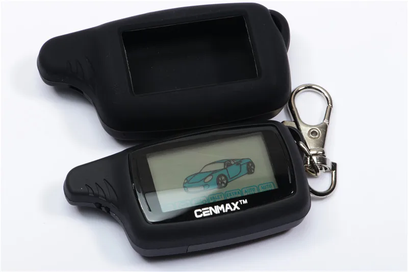

8A for CENMAX ST 8A+Silicone Case Two way LCD Keychain with Remote Control for Car Security CENMAX ST 8A Two-way LCD Keychain