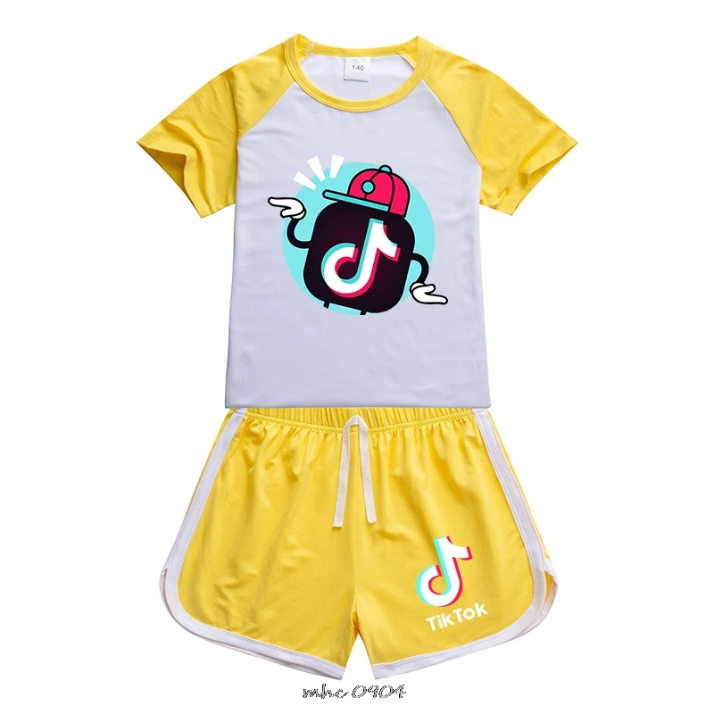 Комплект детской одежды Tik Tok летняя детская одежда для мальчиков футболка + шорты