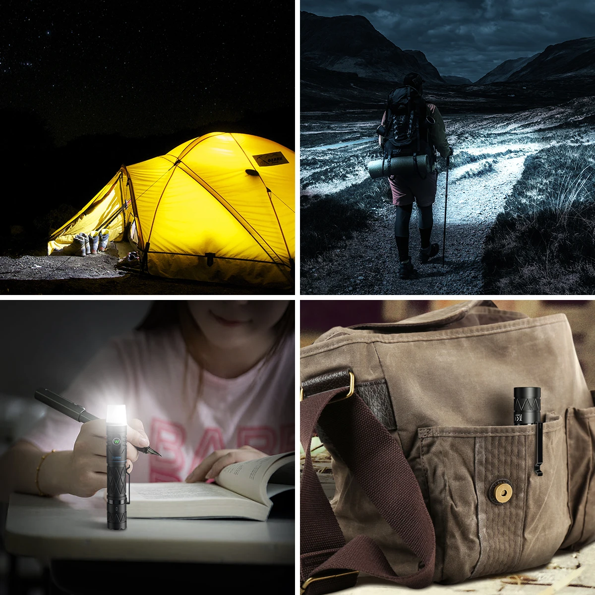 Billig WUBEN E12R High Power LED Taschenlampe 1200 Lumen Typ-C USB Aufladbare 3100mAh 18650 Li-Ion Batterie Power Bank EDC Taschenlampe