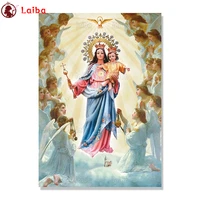pictures 5d diamond painting vintage art religious virgin angel full novelty 2021 mosaic art diamond embroidery icons new hot