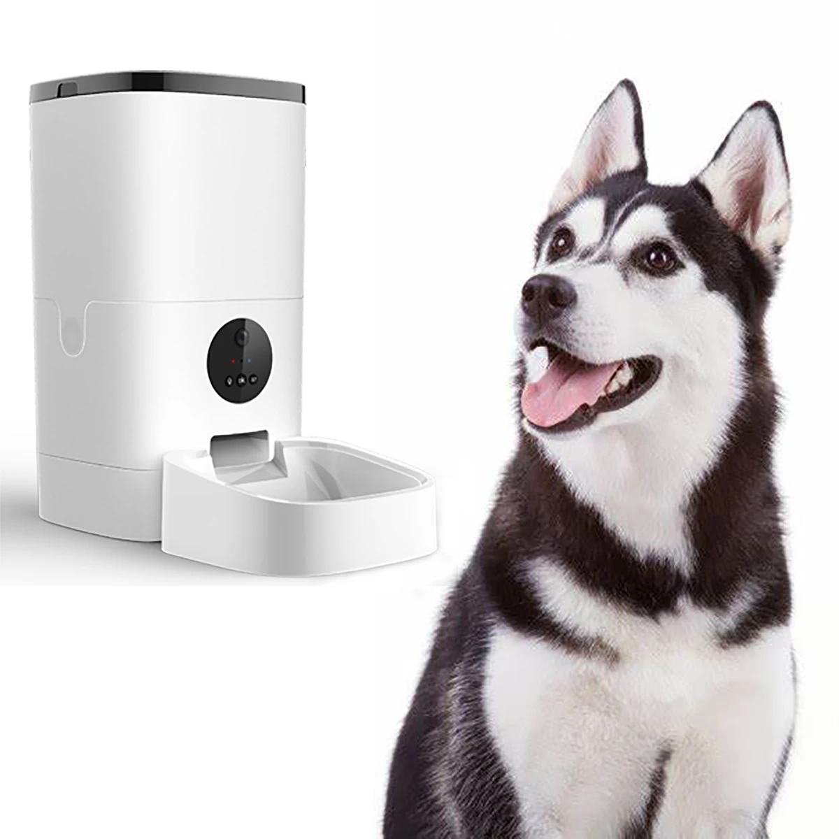 

Автоматическая умная кормушка для собак и кошек, устройство для кормления пищи с Wi-Fi, 4 л, управление через приложение, Умная машинка для корм...