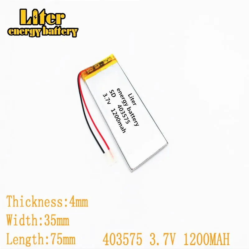 Планшет Батарея 403575 3 7 V 1200MAH литий-полимерный аккумулятор Li-Po литий-ионный