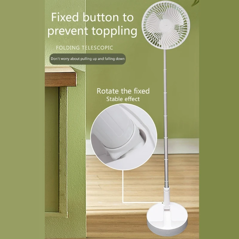

New P10 Mini Fan Portable Folding Telescopic Fan USB charging Desktop home outdoor Floor Mute silent Table small electric J6PE