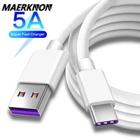 5a usb type c cable for huawei p30 mate 30 pro quick charge 3 0 cables fast charging for xiaomi 9 supercharge usb c charger wire