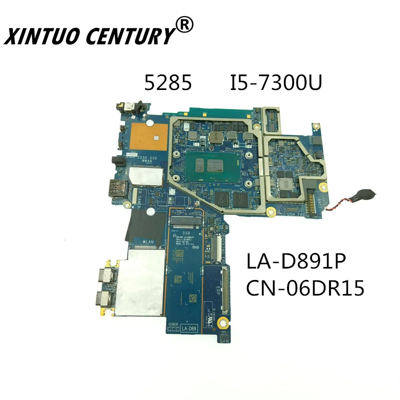 

CN-06DR15 06DR15 6DR15 LA-D891P Dell 5285 anakart için I5-7300 Процессор 100% iyi тест edilmiş