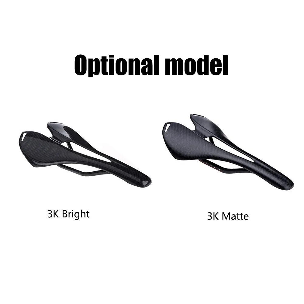 

Bike Seat Lightweight Full Carbon Fiber Saddle Comfortable Bicycle Seat Cushion For MTB Mountain Bike Road Bike Folding Bike
