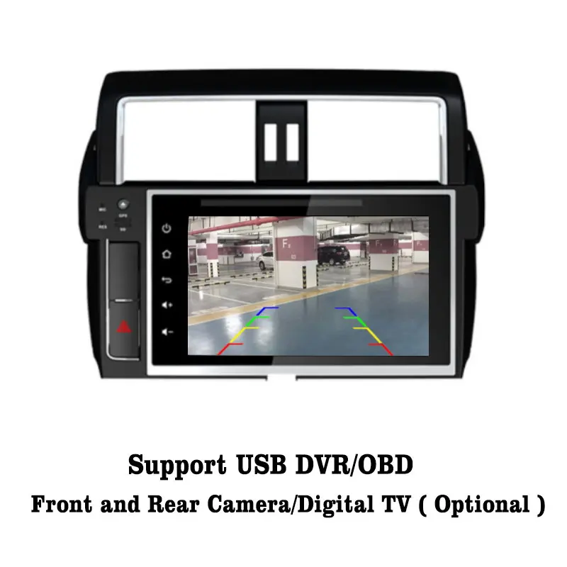 Liislee Android 7 1 2G RAM для Toyota Prado 150 автомобильное радио Аудио Видео Мультимедиа DVD плеер