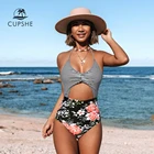 Купальник-бикини CUPSHE, закрытый купальник с ароматом и вырезом