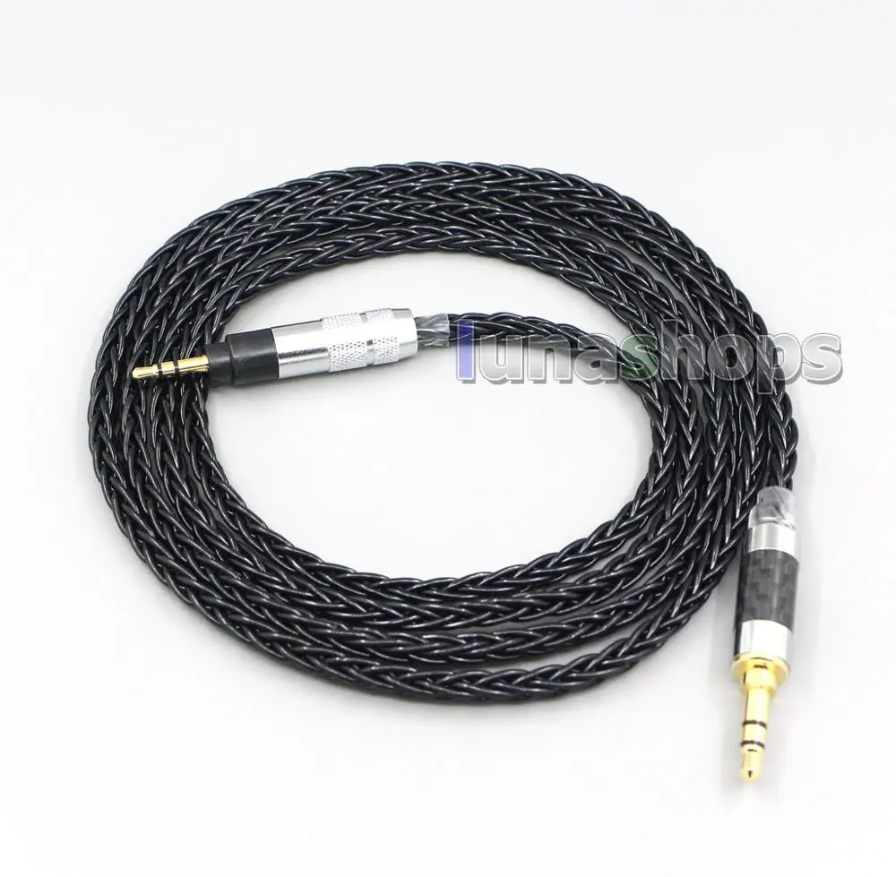 LN006582 3 5 мм 2 4 XLR 8 ядер посеребренный черный кабель для наушников Sennheiser Urbanite XL