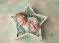 newborn photography props for baby retro posing star plate basket tub fotografia accessories studio shoots photo prop